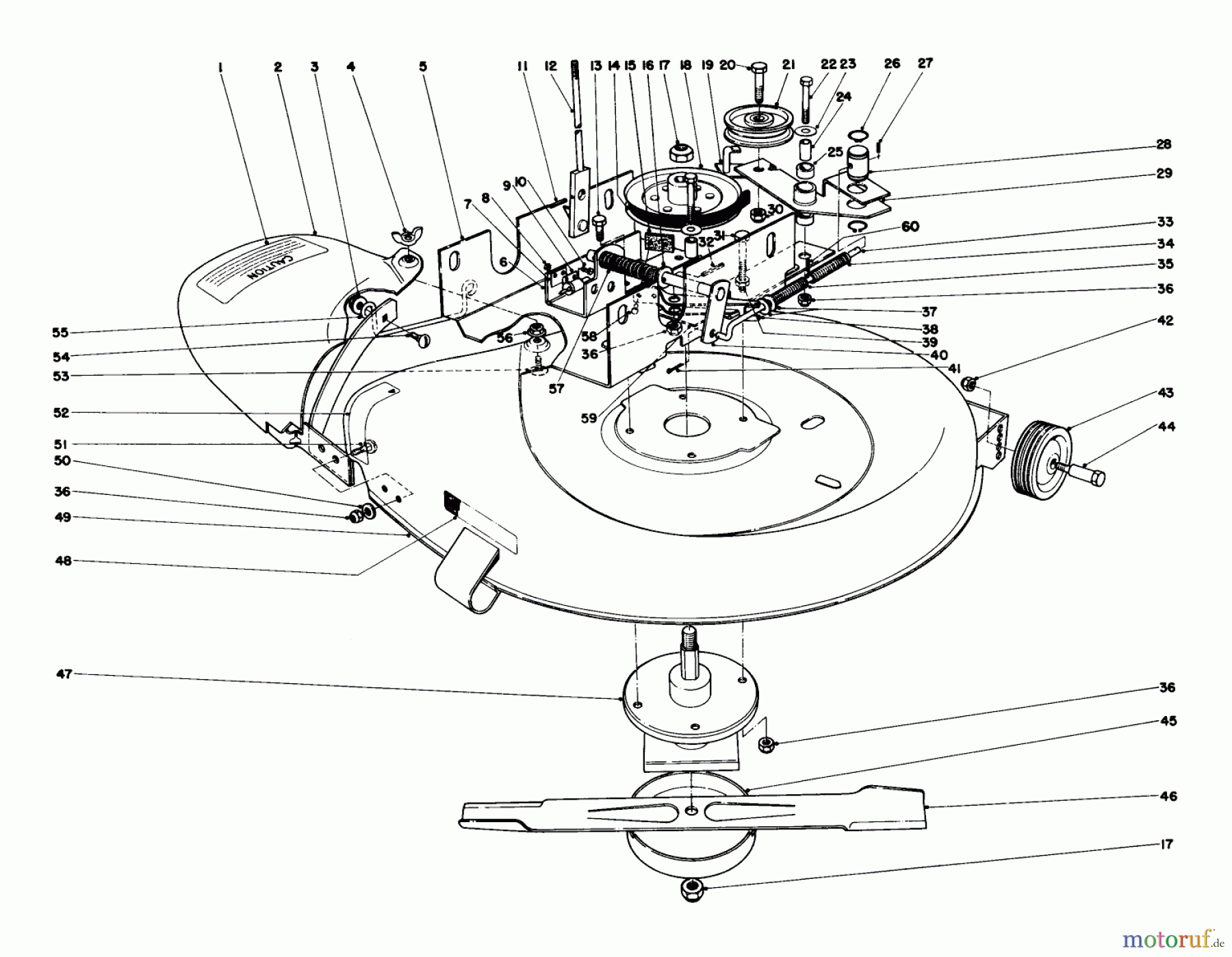 Toro Neu Mowers, Rear-Engine Rider 56036 - Toro 25
