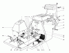 Toro 56036 - 25" Premium Rider Keylectric, 1976 (6000001-6999999) Ersatzteile BODY AND SEAT ASSEMBLY