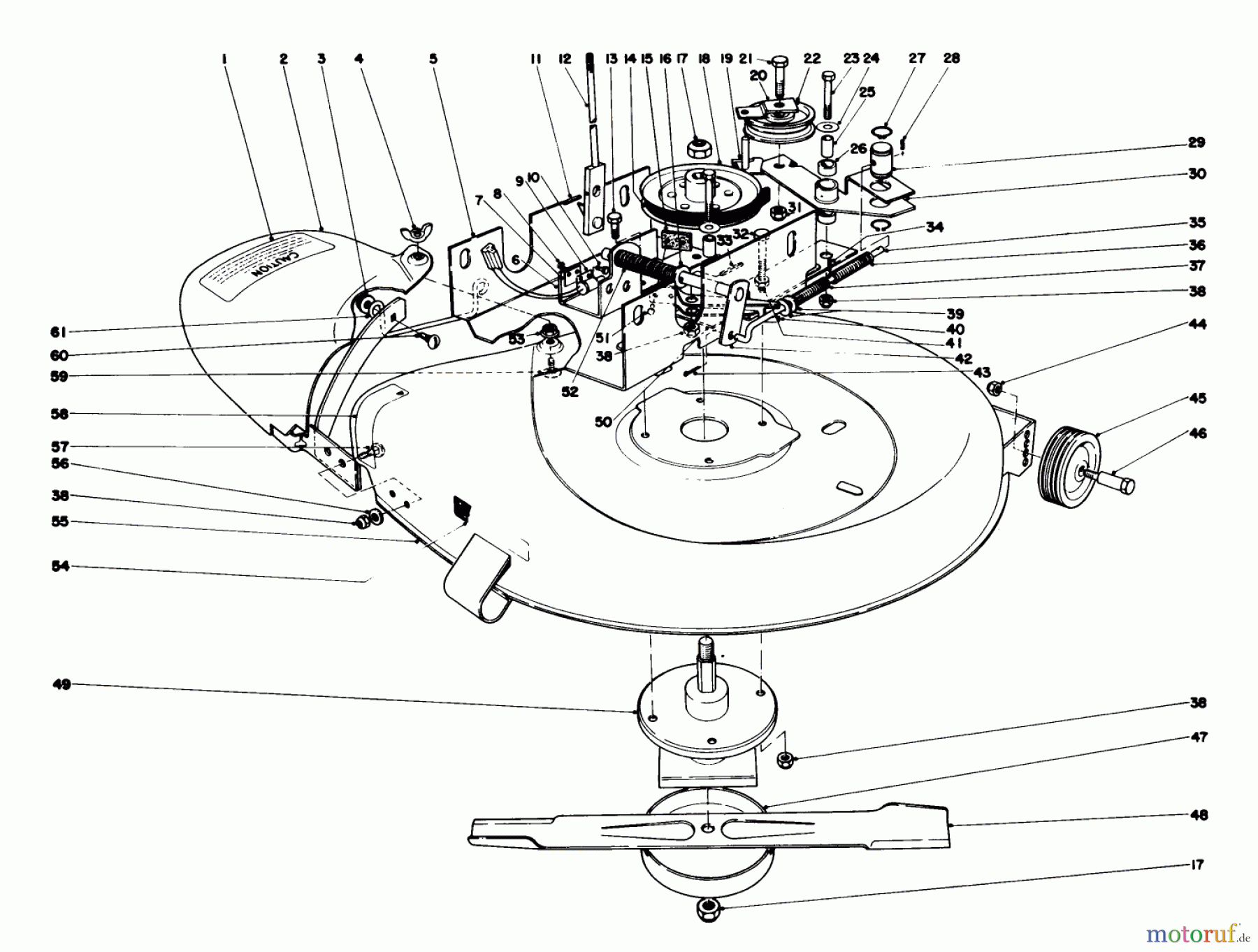 Toro Neu Mowers, Rear-Engine Rider 56044 - Toro 25