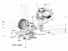 Toro 56044 - 25" Premium Rider Keylectric, 1977 (7000001-7999999) Ersatzteile ENGINE AND AXLE ASSEMBLY
