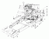 Toro 56044 - 25" Premium Rider Keylectric, 1977 (7000001-7999999) Ersatzteile FRAME ASSEMBLY