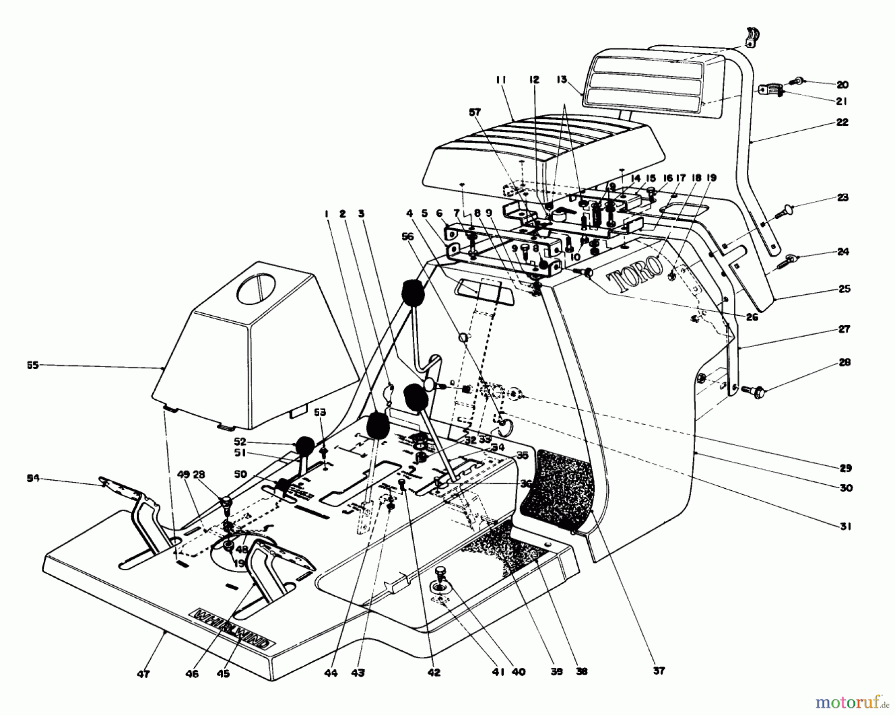 Toro Neu Mowers, Rear-Engine Rider 56044 - Toro 25
