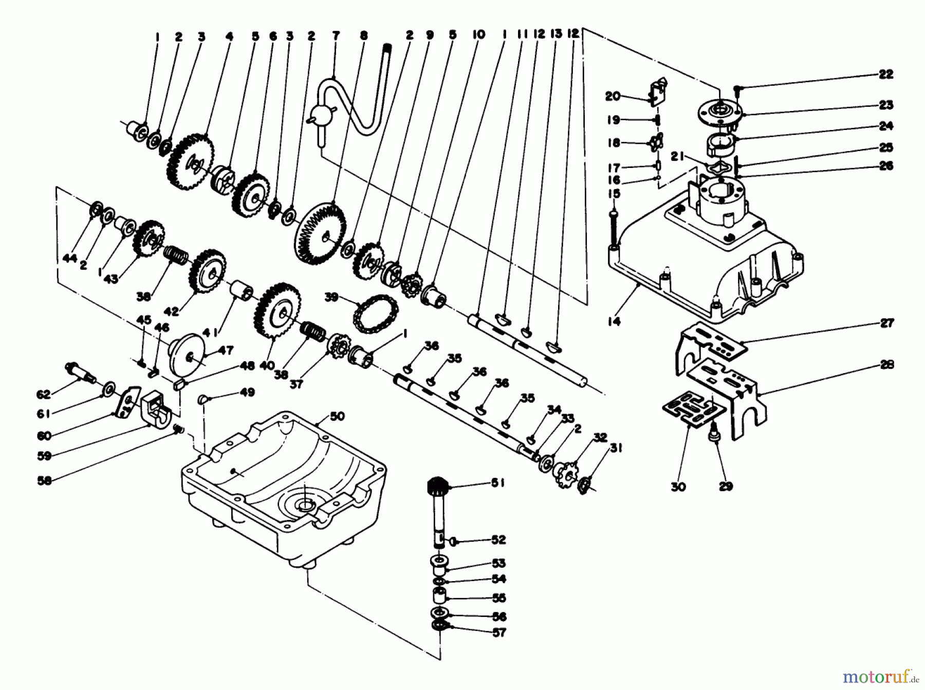 Toro Neu Mowers, Rear-Engine Rider 56044 - Toro 25