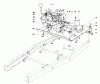 Toro 56044 - 25" Premium Rider Keylectric, 1981 (1000001-1999999) Ersatzteile ENGINE PLATE AND SHIFT ASSEMBLY