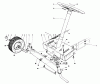 Toro 56044 - 25" Premium Rider Keylectric, 1981 (1000001-1999999) Ersatzteile FRONT AXLE ASSEMBLY