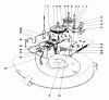 Toro 56080 - 25" Whirlwind Premium Rider, 1981 (1000001-1999999) Ersatzteile BLADE DRIVE ASSEMBLY