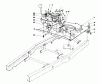 Toro 56080 - 25" Whirlwind Premium Rider, 1981 (1000001-1999999) Ersatzteile ENGINE PLATE AND SHIFT ASSEMBLY