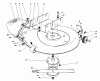 Toro 56080 - 25" Whirlwind Premium Rider, 1981 (1000001-1999999) Ersatzteile MOWER HOUSING ASSEMBLY