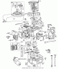 Toro 56100 (732) - 732 Sportsman Rider, 1975 (5000001-5999999) Ersatzteile ENGINE BRIGGS & STRATTON MODEL NO. 170702-1163 RECOIL START