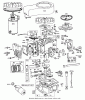 Toro 56100 (732) - 732 Sportsman Rider, 1975 (5000001-5999999) Ersatzteile ENGINE BRIGGS & STRATTON MODEL NO. 170705-1164 ELECTRIC START