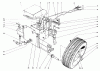 Toro 56100 (732) - 732 Sportsman Rider, 1975 (5000001-5999999) Ersatzteile FRONT AXLE AND WHEEL ASSEMBLY