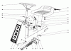 Toro 56100 (732) - 732 Sportsman Rider, 1975 (5000001-5999999) Ersatzteile STEERING AND SEAT ASSEMBLY