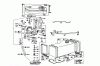 Toro 56108 - 32" Sportsman Recoil, 1973 (3000001-3999999) Ersatzteile CARBURETOR AND FUEL TANK ASSEMBLY