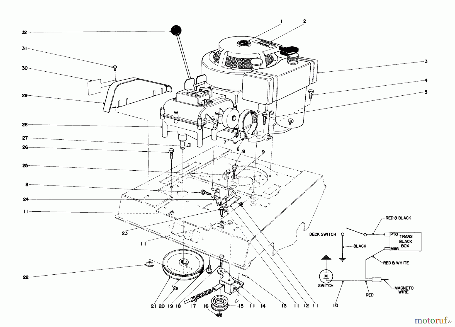 Toro Neu Mowers, Rear-Engine Rider 56108 - Toro 32