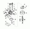 Toro 56123 (8-25) - 8-25 Rear Engine Rider, 1989 (9000001-9999999) Ersatzteile CARBURETOR NO. 632238 (MODELS 56123 & 56127)