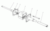Toro 56123 (8-25) - 8-25 Rear Engine Rider, 1989 (9000001-9999999) Ersatzteile DIFFERENTIAL ASSEMBLY