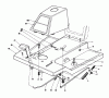 Toro 56123 (8-25) - 8-25 Rear Engine Rider, 1989 (9000001-9999999) Ersatzteile FRONT BODY ASSEMBEY