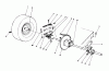 Toro 56123 (8-25) - 8-25 Rear Engine Rider, 1989 (9000001-9999999) Ersatzteile REAR AXLE ASSEMBLY