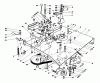 Toro 56123 (8-25) - 8-25 Rear Engine Rider, 1989 (9000001-9999999) Ersatzteile TRANSMISSION & LINKAGE ASSEMBLY