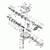 Toro 56123 (8-25) - 8-25 Rear Engine Rider, 1989 (9000001-9999999) Ersatzteile TRANSMISSION MODEL 700-025