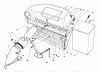 Toro 56123 (8-25) - 8-25 Rear Engine Rider, 1989 (9000001-9999999) Ersatzteile TWIN BAGGER GRASS CATCHER MODEL 59053 (OPTIONAL)