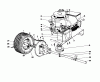Toro 56125 (7-25) - 7-25 Rear Engine Rider, 1982 (2000001-2999999) Ersatzteile ENGINE AND AXLE ASSEMBLY
