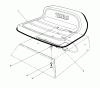 Toro 56125 (7-25) - 7-25 Rear Engine Rider, 1982 (2000001-2999999) Ersatzteile SEAT ASSEMBLY
