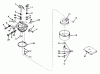 Toro 56125 (7-25) - 7-25 Rear Engine Rider, 1983 (3000001-3999999) Ersatzteile CARBURETOR NO. 631449