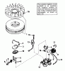 Toro 56125 (7-25) - 7-25 Rear Engine Rider, 1983 (3000001-3999999) Ersatzteile MAGNETO NO. 611043