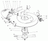 Toro 56125 (7-25) - 7-25 Rear Engine Rider, 1983 (3000001-3999999) Ersatzteile MOWER HOUSING ASSEMBLY