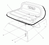 Toro 56125 (7-25) - 7-25 Rear Engine Rider, 1983 (3000001-3999999) Ersatzteile SEAT ASSEMBLY