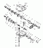 Toro 56125 (7-25) - 7-25 Rear Engine Rider, 1983 (3000001-3999999) Ersatzteile TRANSMISSION ASSEMBLY NO. 44-7200