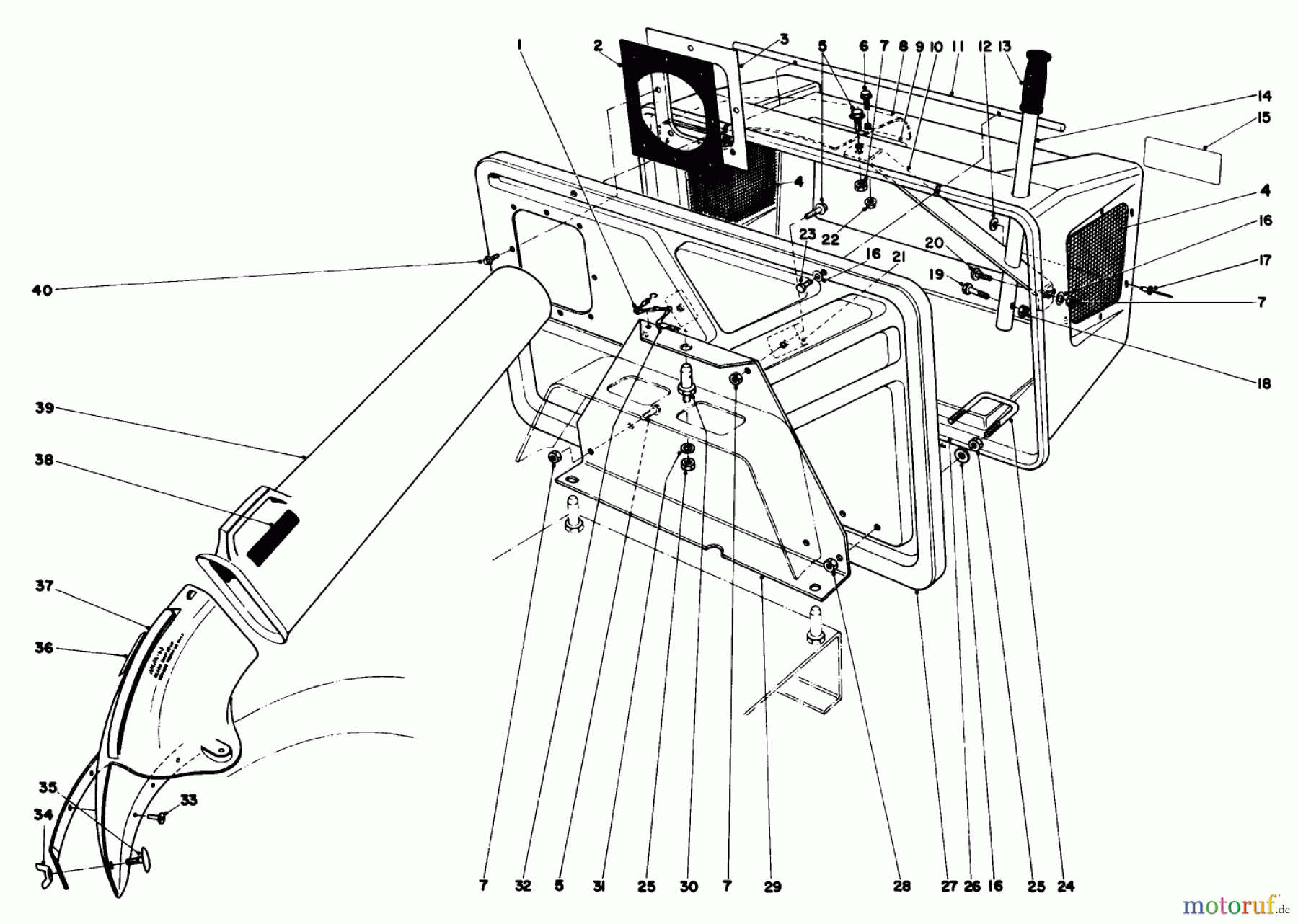  Toro Neu Mowers, Rear-Engine Rider 56125 (7-25) - Toro 7-25 Rear Engine Rider, 1984 (4000001-4999999) EASY-EMPTY GRASS CATCHER MODEL NO. 59046 (OPTIONAL)