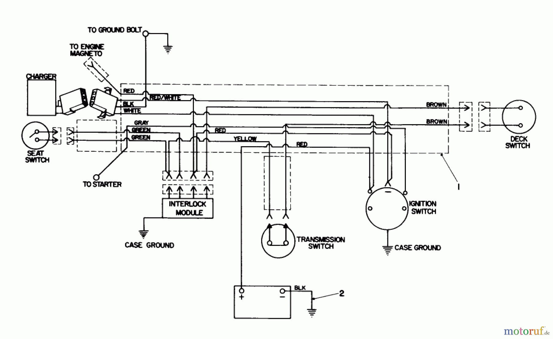 Toro Neu Mowers, Rear-Engine Rider 56125 (7-25) - Toro 7-25 Rear Engine Rider, 1984 (4000001-4999999) ELECTRICAL SCHEMATIC