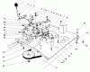 Toro 56125 (7-25) - 7-25 Rear Engine Rider, 1984 (4000001-4999999) Ersatzteile ENGINE PLATE AND SHIFT ASSEMBLY