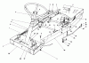Toro 56125 (7-25) - 7-25 Rear Engine Rider, 1984 (4000001-4999999) Ersatzteile FRAME ASSEMBLY