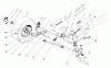 Toro 56125 (7-25) - 7-25 Rear Engine Rider, 1984 (4000001-4999999) Ersatzteile FRONT AXLE ASSEMBLY