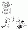 Toro 56125 (7-25) - 7-25 Rear Engine Rider, 1984 (4000001-4999999) Ersatzteile MAGNETO NO.611043