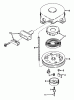 Toro 56125 (7-25) - 7-25 Rear Engine Rider, 1984 (4000001-4999999) Ersatzteile REWIND STARTER NO. 590420