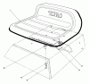 Toro 56125 (7-25) - 7-25 Rear Engine Rider, 1984 (4000001-4999999) Ersatzteile SEAT ASSEMBLY