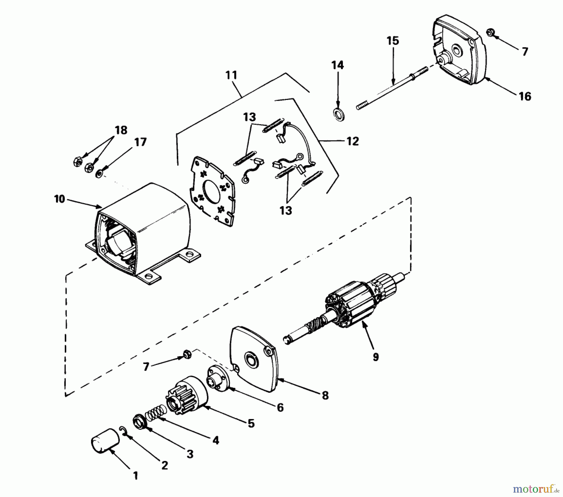  Toro Neu Mowers, Rear-Engine Rider 56125 (7-25) - Toro 7-25 Rear Engine Rider, 1985 (5000001-5999999) 12 VOLT ELECTRIC STARTER NO.33606