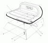 Toro 56125 (7-25) - 7-25 Rear Engine Rider, 1985 (5000001-5999999) Ersatzteile SEAT ASSEMBLY
