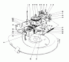 Toro 56125 (7-25) - 7-25 Rear Engine Rider, 1986 (6000001-6999999) Ersatzteile BLADE DRIVE ASSEMBLY