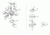 Toro 56125 (7-25) - 7-25 Rear Engine Rider, 1986 (6000001-6999999) Ersatzteile CARBURETOR NO. 631449