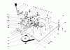Toro 56125 (7-25) - 7-25 Rear Engine Rider, 1986 (6000001-6999999) Ersatzteile ENGINE PLATE AND SHIFT ASSEMBLY