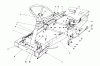 Toro 56125 (7-25) - 7-25 Rear Engine Rider, 1986 (6000001-6999999) Ersatzteile FRAME ASSEMBLY