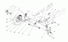 Toro 56125 (7-25) - 7-25 Rear Engine Rider, 1986 (6000001-6999999) Ersatzteile FRONT AXLE ASSEMBLY