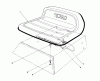 Toro 56125 (7-25) - 7-25 Rear Engine Rider, 1986 (6000001-6999999) Ersatzteile SEAT ASSEMBLY