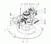 Toro 56125 (7-25) - 7-25 Rear Engine Rider, 1987 (7000001-7999999) Ersatzteile BLADE DRIVE ASSEMBLY