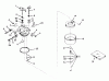 Toro 56125 (7-25) - 7-25 Rear Engine Rider, 1987 (7000001-7999999) Ersatzteile CARBURETOR NO. 631449
